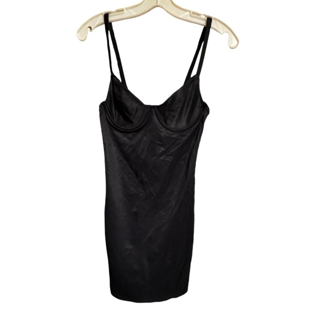 Vintage Body Slimmers Nancy Ganz Black‎ Fitted Slip